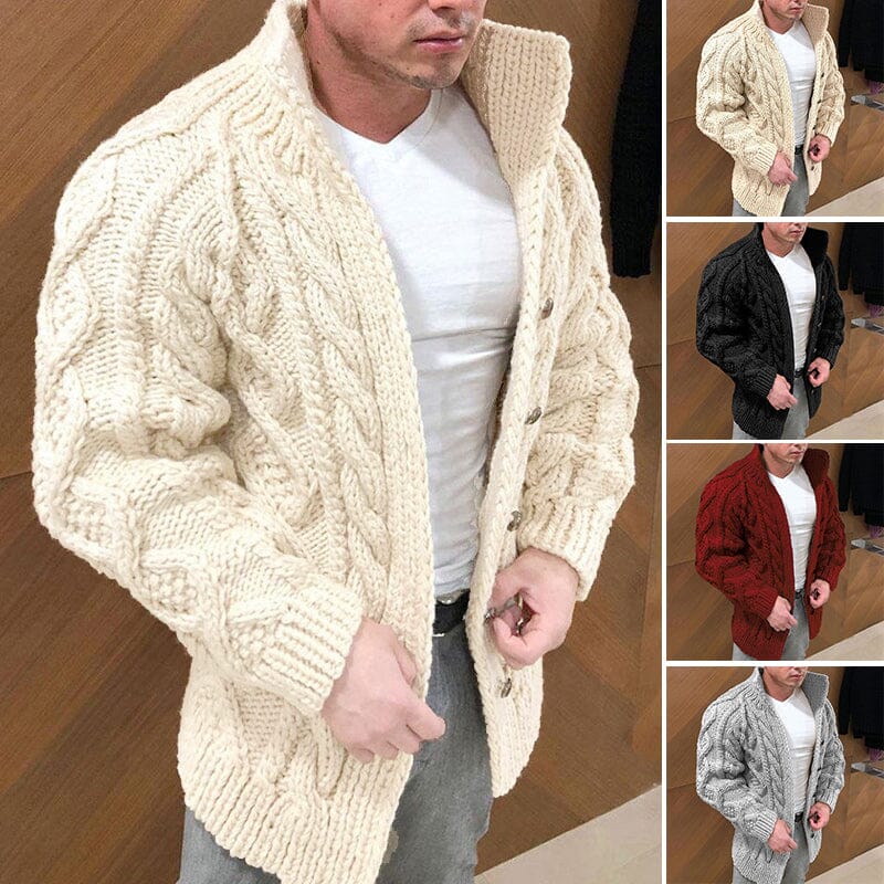 Lukas™ | Strickjacke mit einreihigem Kragen