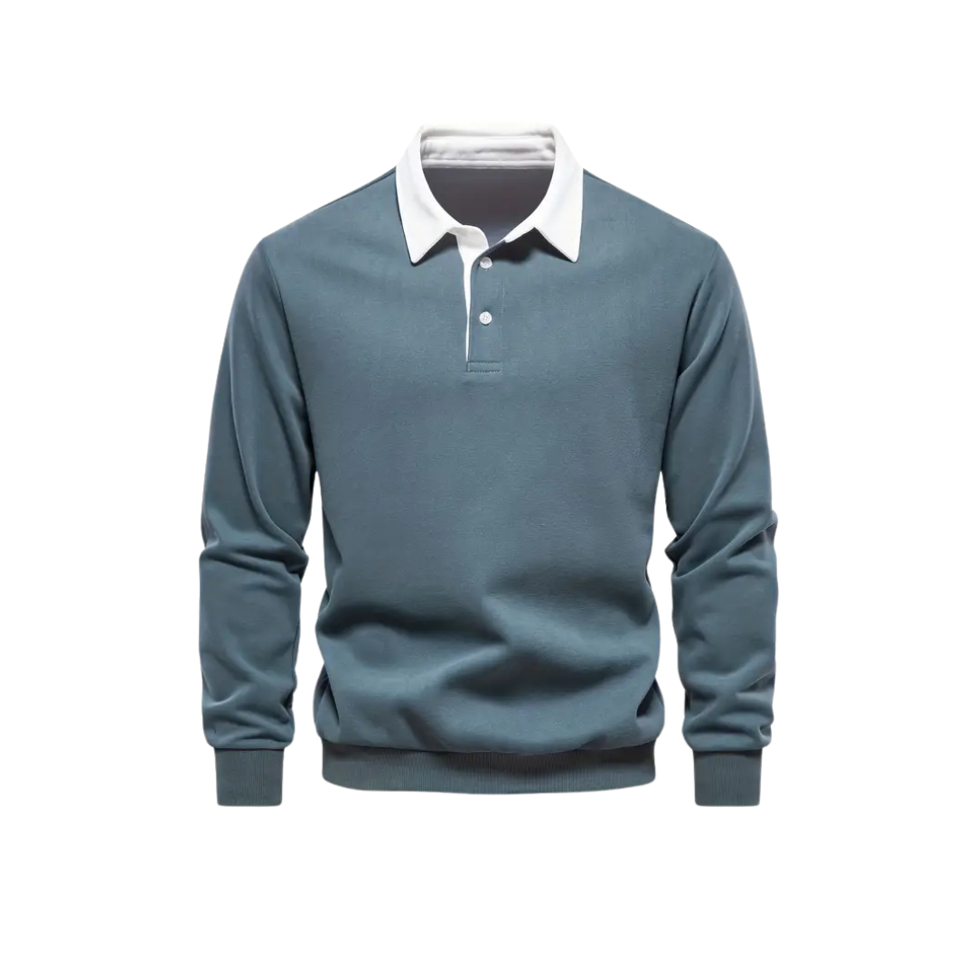 Klaus™|klassisches Polo Sweatshirt