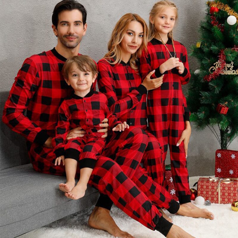 Luis™ | Karierter Pyjama-Einteiler