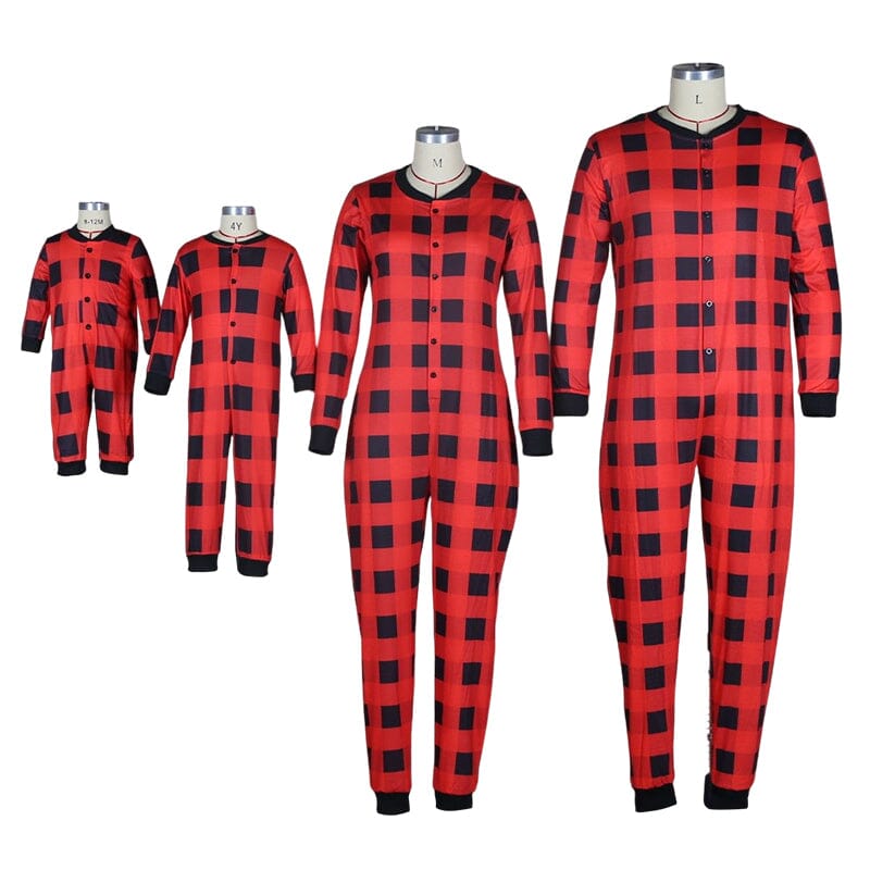 Luis™ | Karierter Pyjama-Einteiler