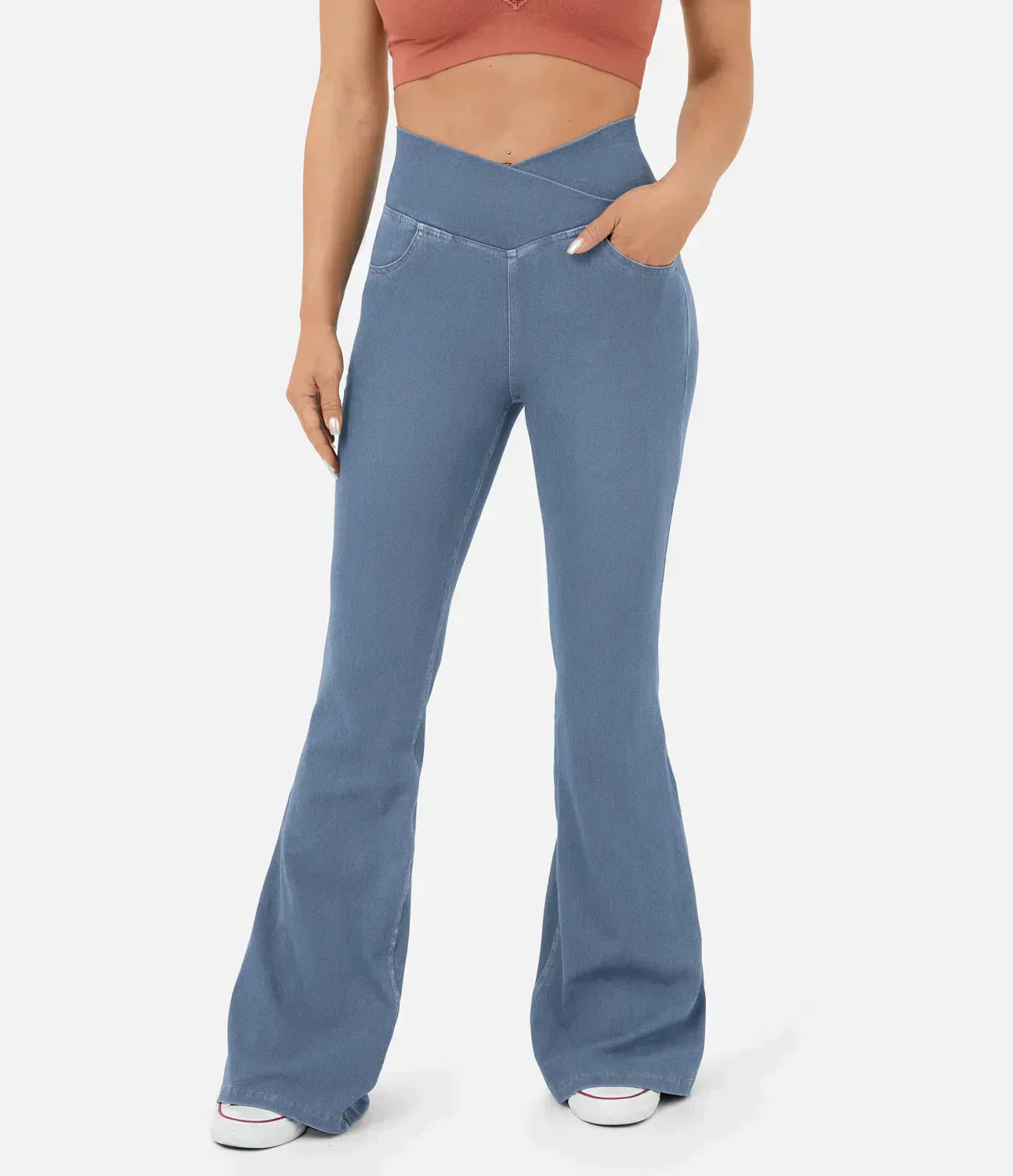 Carolin™ | Dehnbare Röhrenjeans mit hoher Taille
