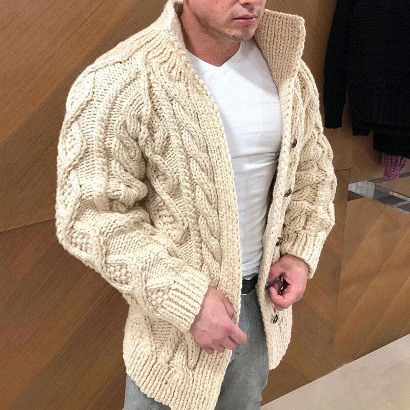 Lukas™ | Strickjacke mit einreihigem Kragen