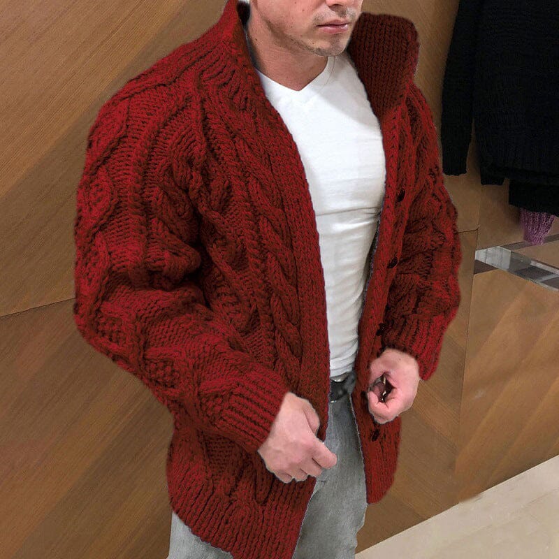 Lukas™ | Strickjacke mit einreihigem Kragen