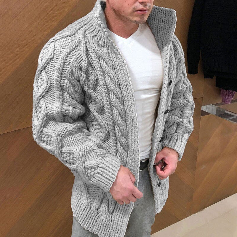 Lukas™ | Strickjacke mit einreihigem Kragen