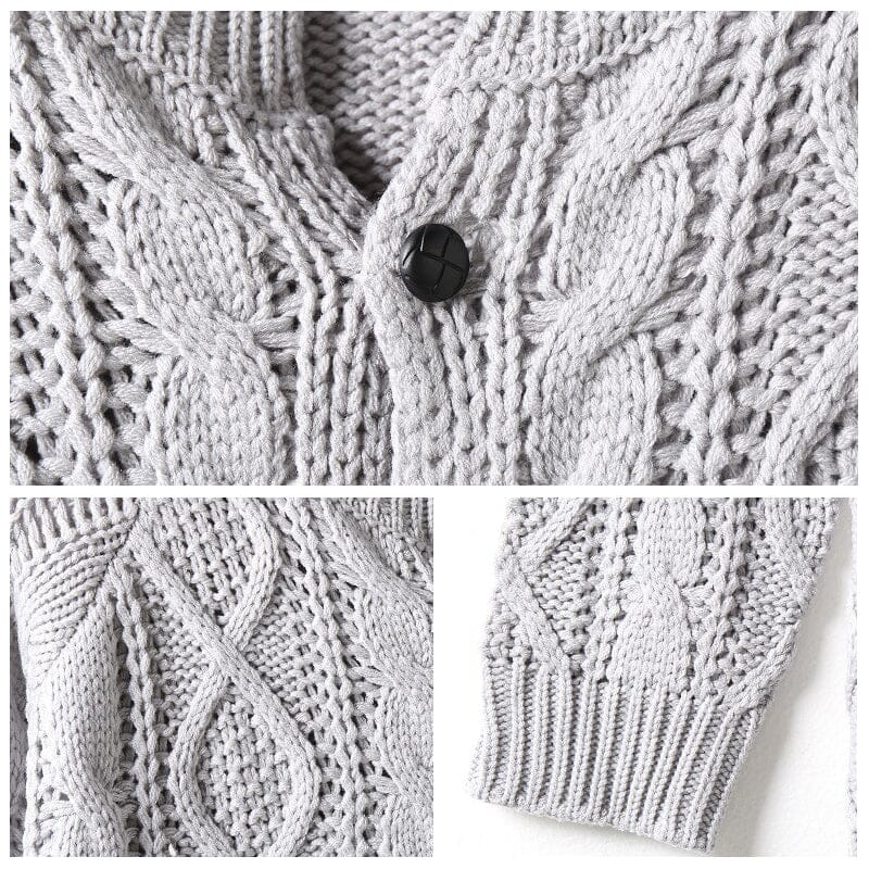 Lukas™ | Strickjacke mit einreihigem Kragen