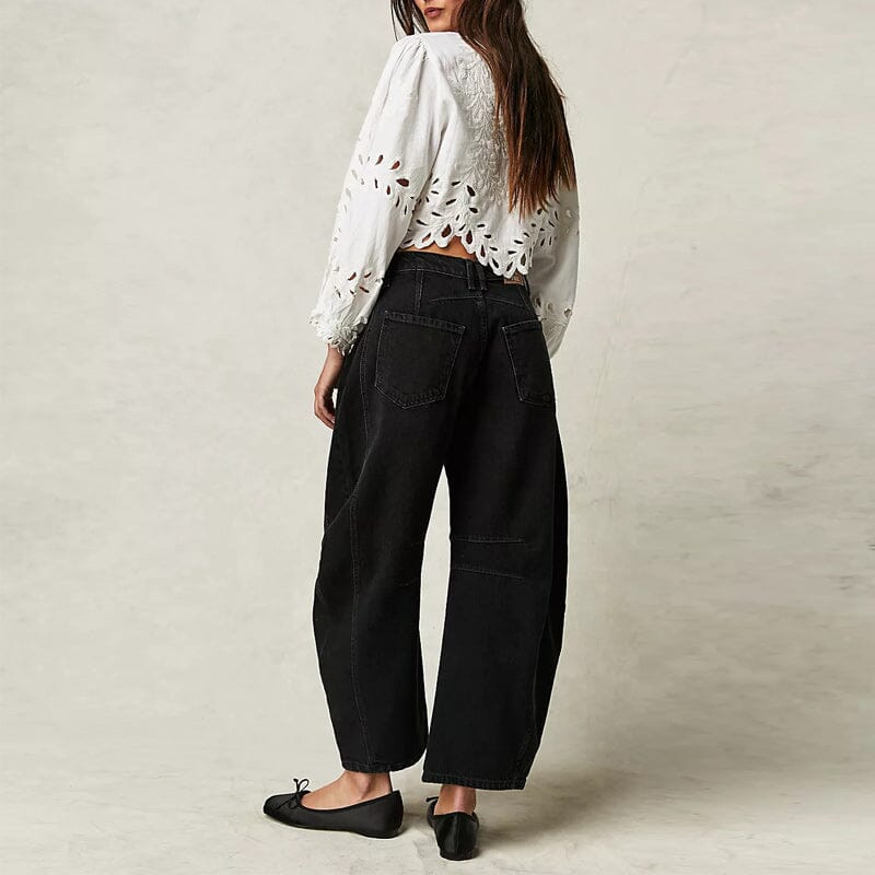 Lisa™ | Lockere Jeans im Barrel-Fit-Design