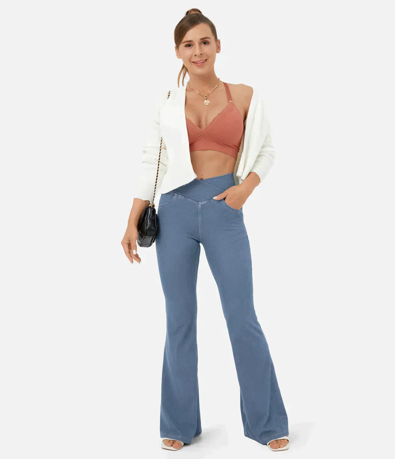 Carolin™ | Dehnbare Röhrenjeans mit hoher Taille