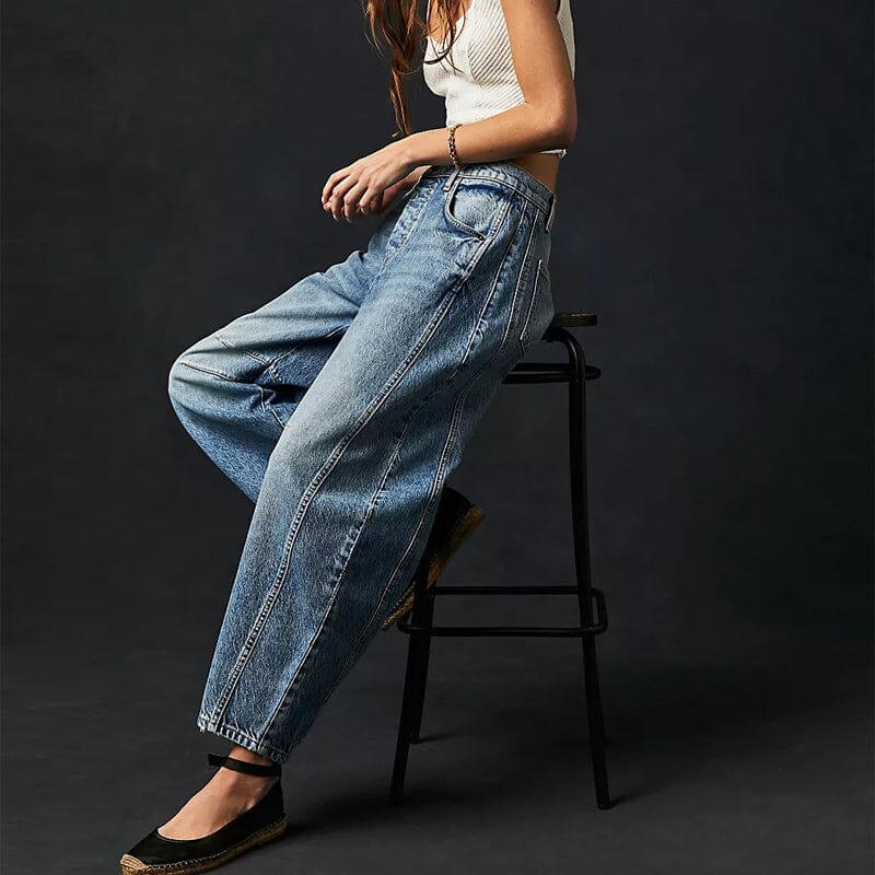 Lisa™ | Lockere Jeans im Barrel-Fit-Design