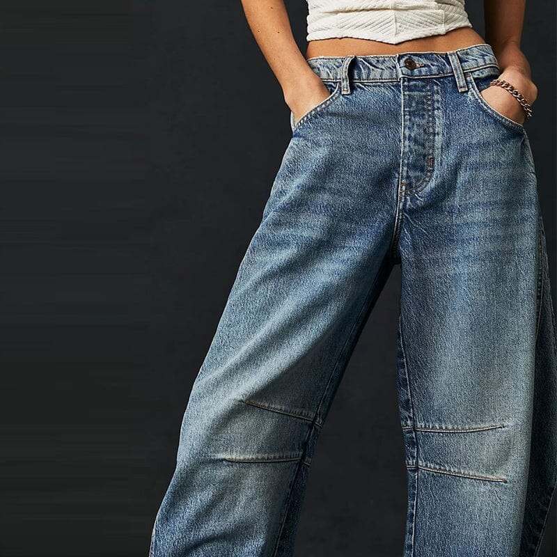 Lisa™ | Lockere Jeans im Barrel-Fit-Design