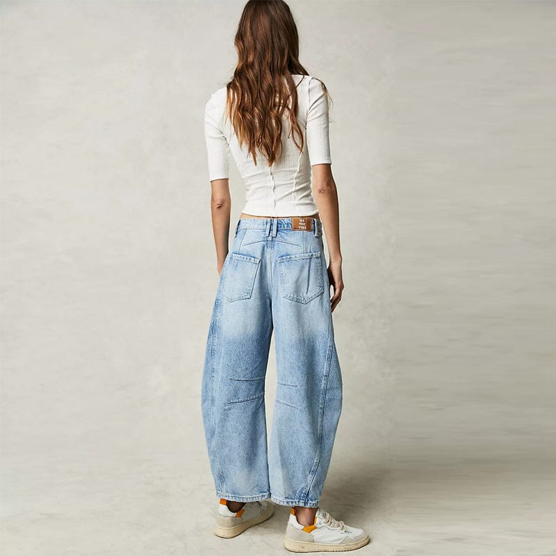 Lisa™ | Lockere Jeans im Barrel-Fit-Design