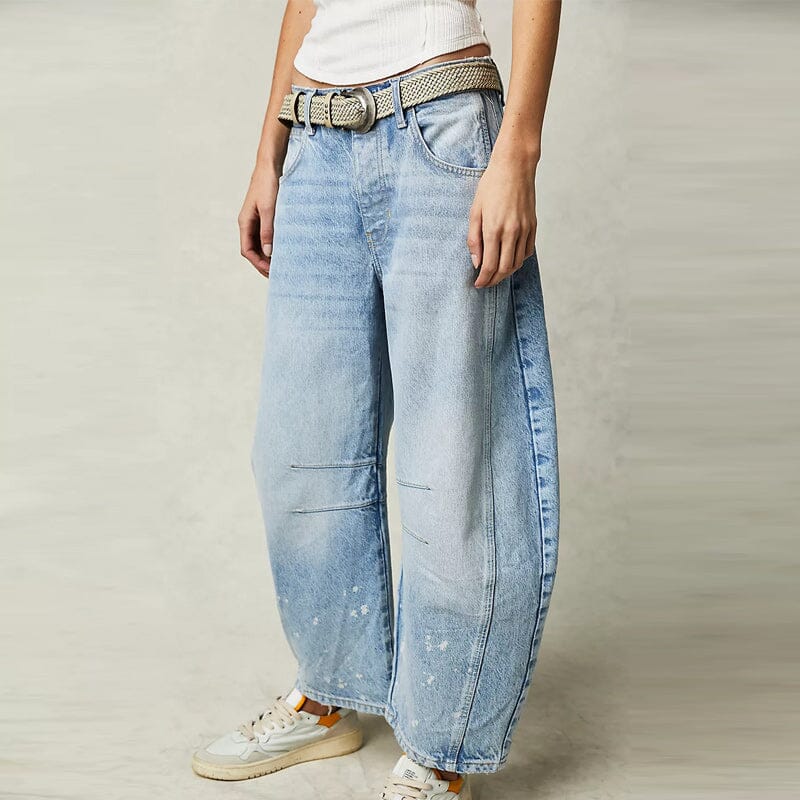Lisa™ | Lockere Jeans im Barrel-Fit-Design
