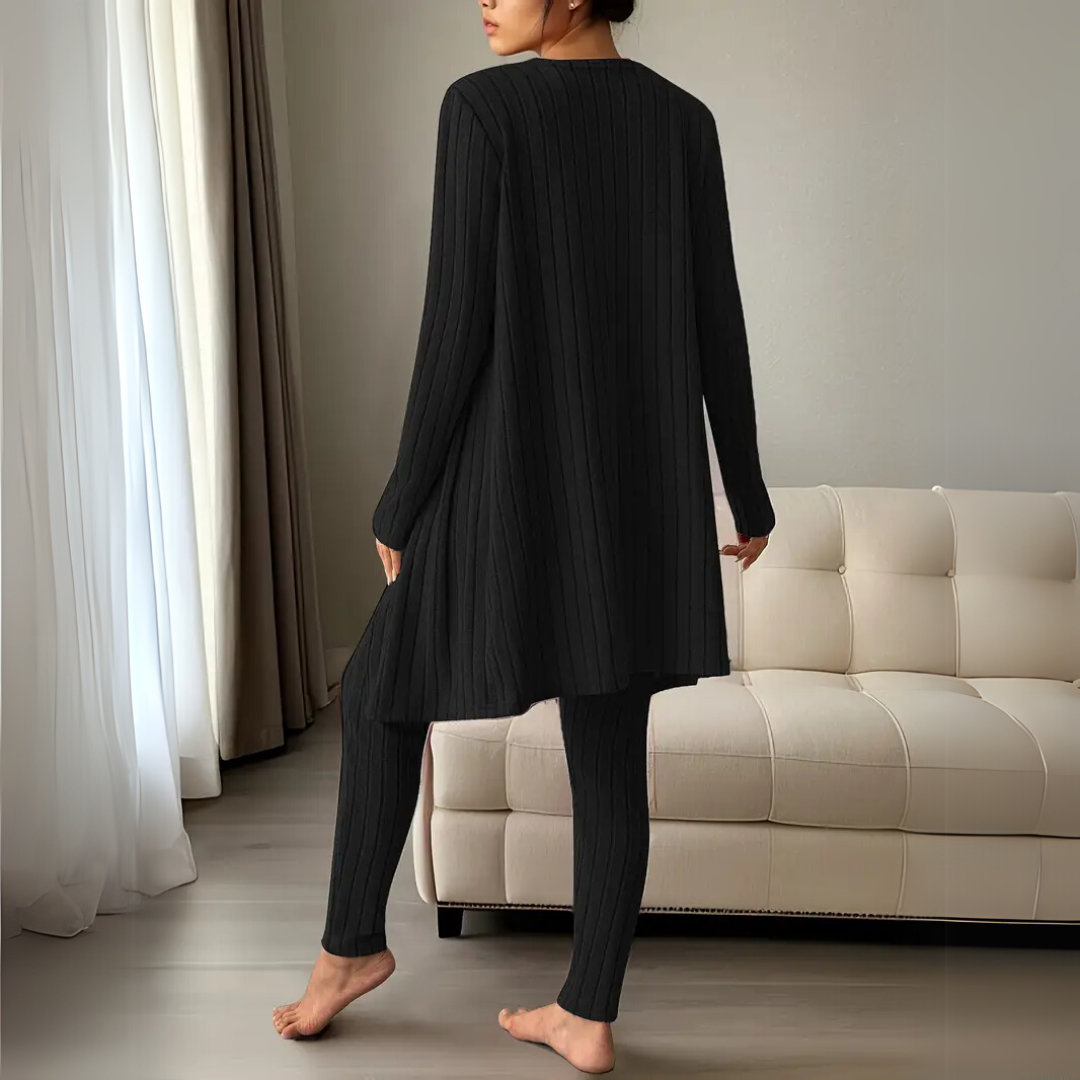 Madeline™｜geripptes luxuriöses Loungewear Set
