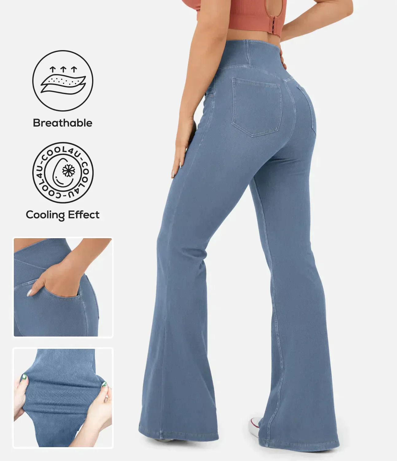 Carolin™ | Dehnbare Röhrenjeans mit hoher Taille