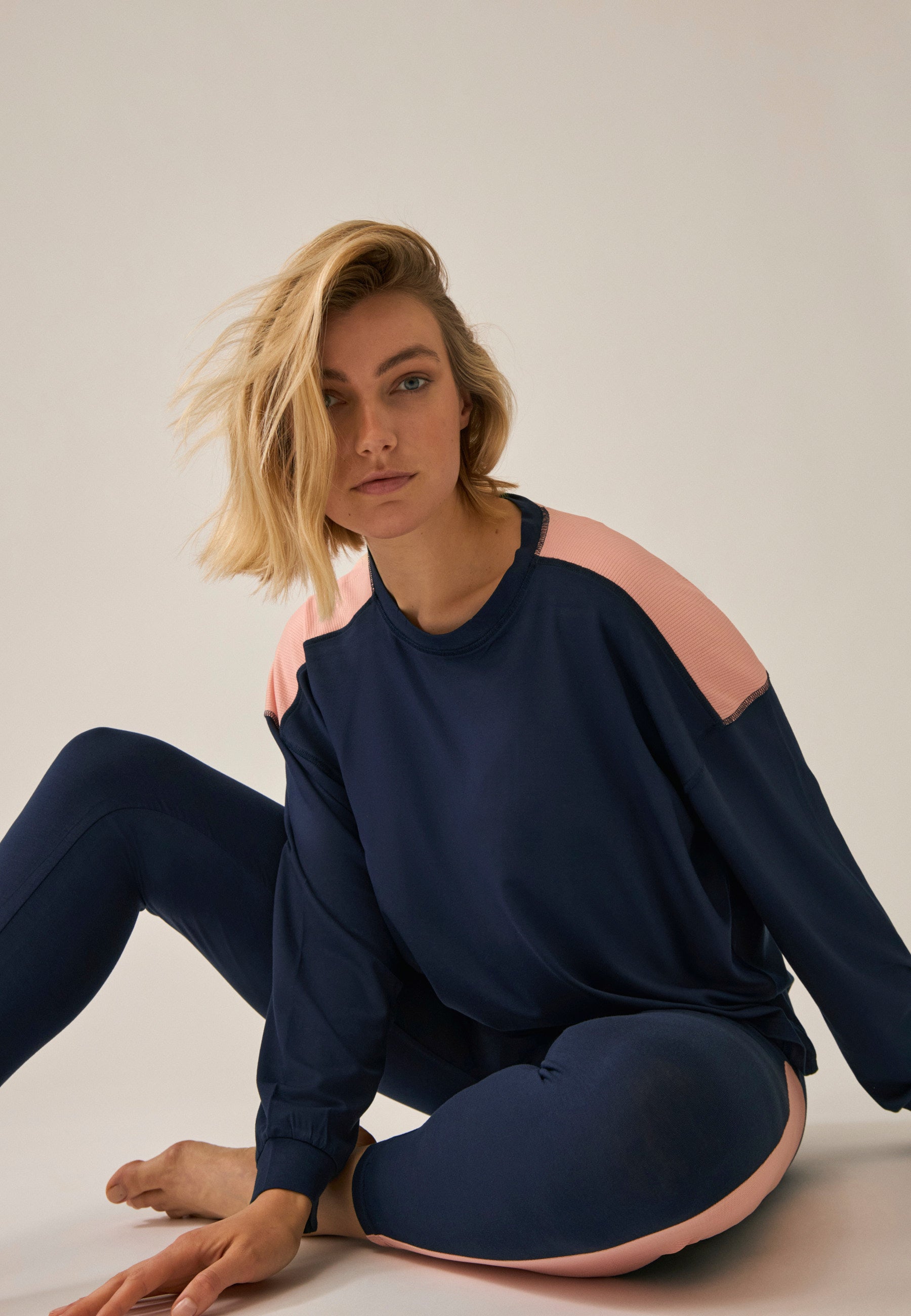 Tessa™ | Leggings mit Mesh-Einsatz - Dunkelblau
