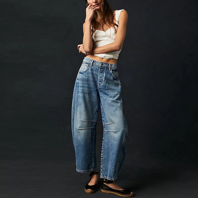 Lisa™ | Lockere Jeans im Barrel-Fit-Design