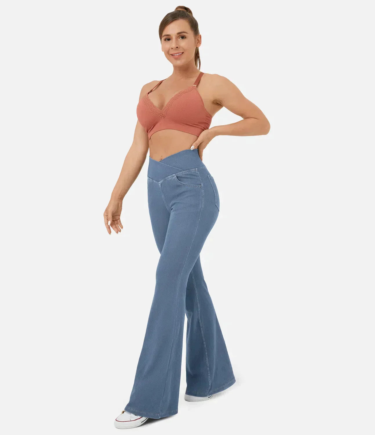 Carolin™ | Dehnbare Röhrenjeans mit hoher Taille