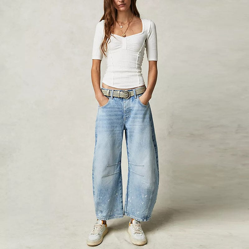 Lisa™ | Lockere Jeans im Barrel-Fit-Design