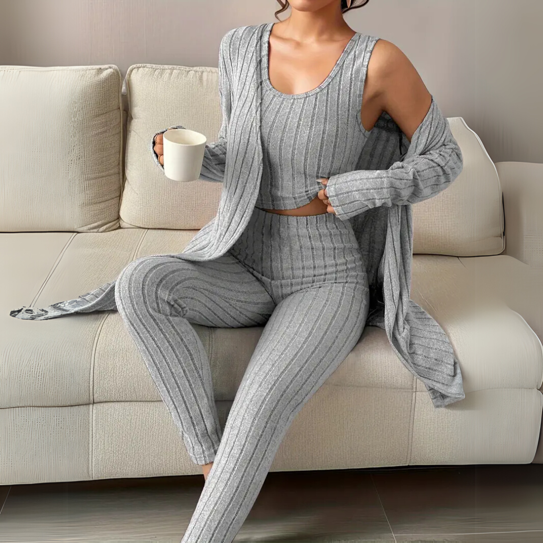 Madeline™｜geripptes luxuriöses Loungewear Set