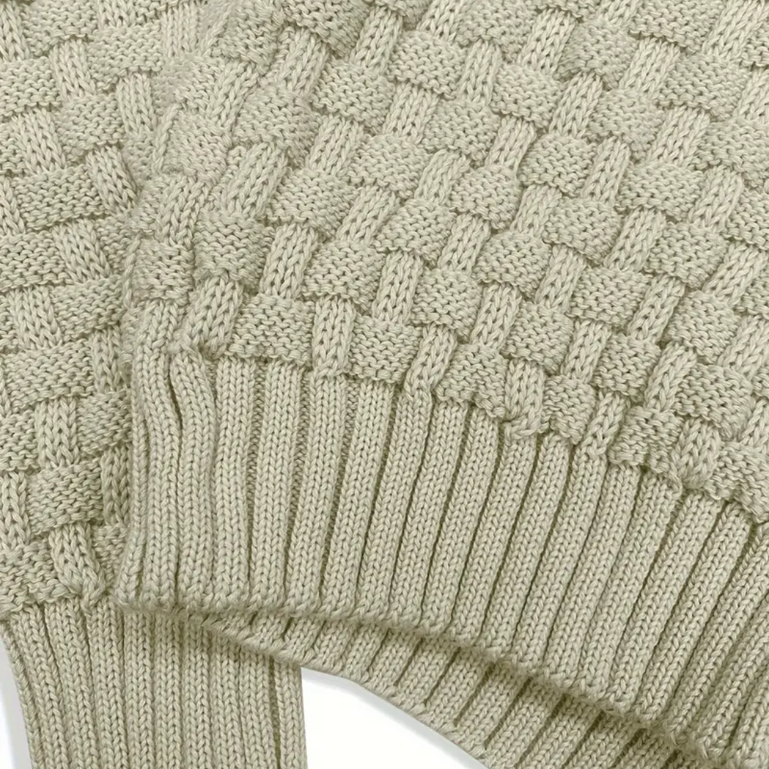 Emanuel™｜Pullover mit Knopfdetails am Kragen