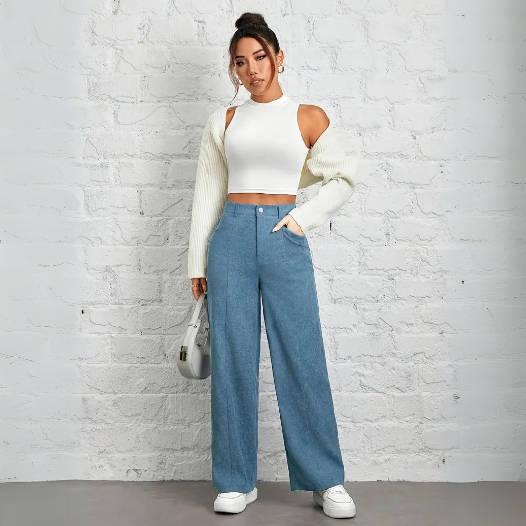 Jana™ | weite Hose in hellblau