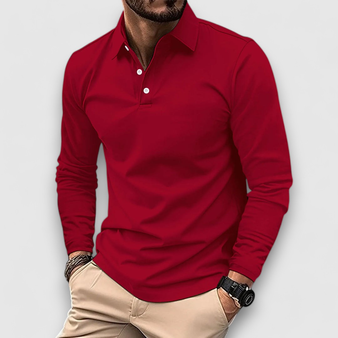 Wilhelm™｜Polo mit langen Ärmeln