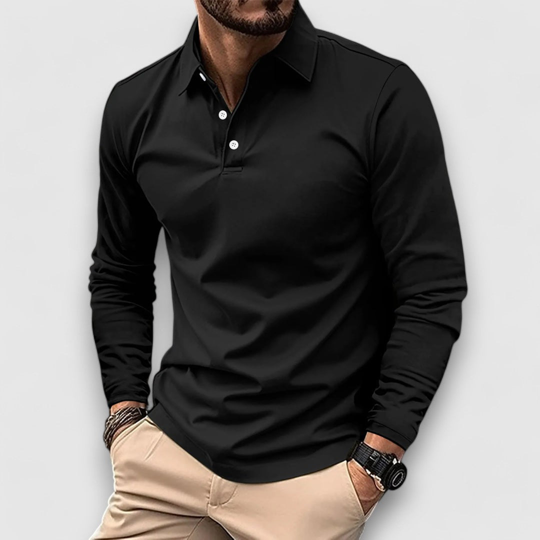 Wilhelm™｜Polo mit langen Ärmeln